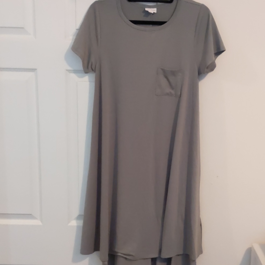 Luluroe Small Carly Grey Dress